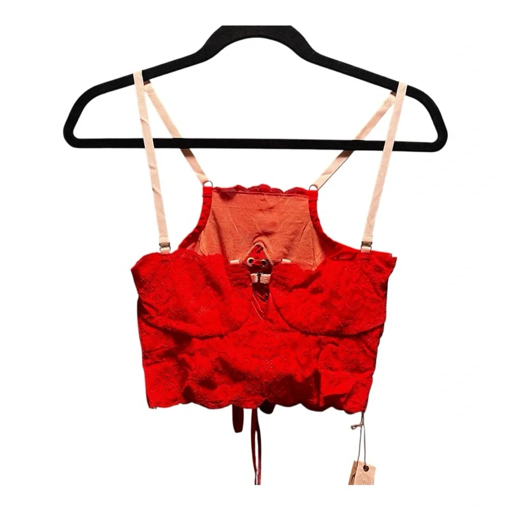 We Are HAH x Free People Top 2 Bottom Cami Blood Orange size Medium